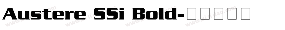 Austere SSi Bold字体转换